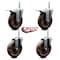Service Caster 5 Inch High Temp Glass Filled Nylon 58 Inch Stem Caster Set 2 Total Lock Brakes SCC-TSTTL20S514-GFNSHT-58212-2-S-2 - alternate 3